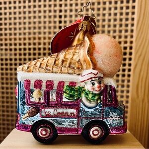 Christopher Radko Retired  “Ice Cream, You Scream” Ornament